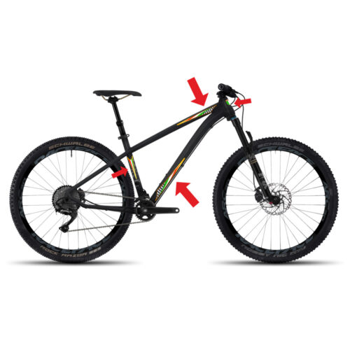 Sticker Adesivi Frame Italia per Telaio Bici, 50 x 17.5 cm - immagine 2