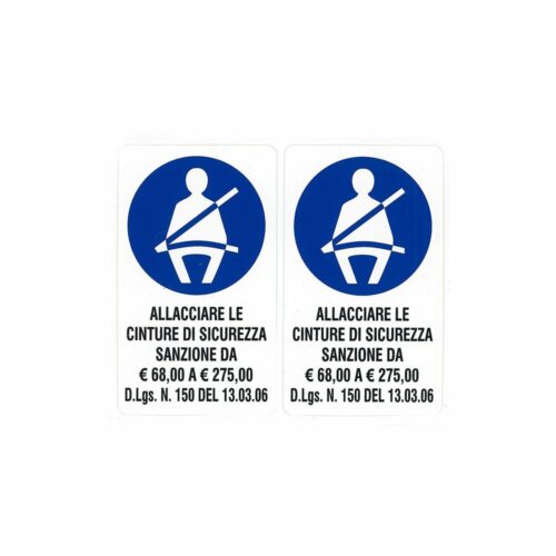 Contrassegno "Allacciare le Cinture"