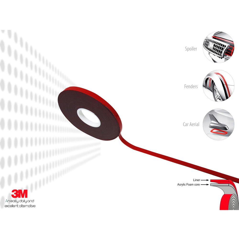 Nastro Biadesivo Alta Temperatura 3M VHB GPH-110GF 19mm X 3m Grigio