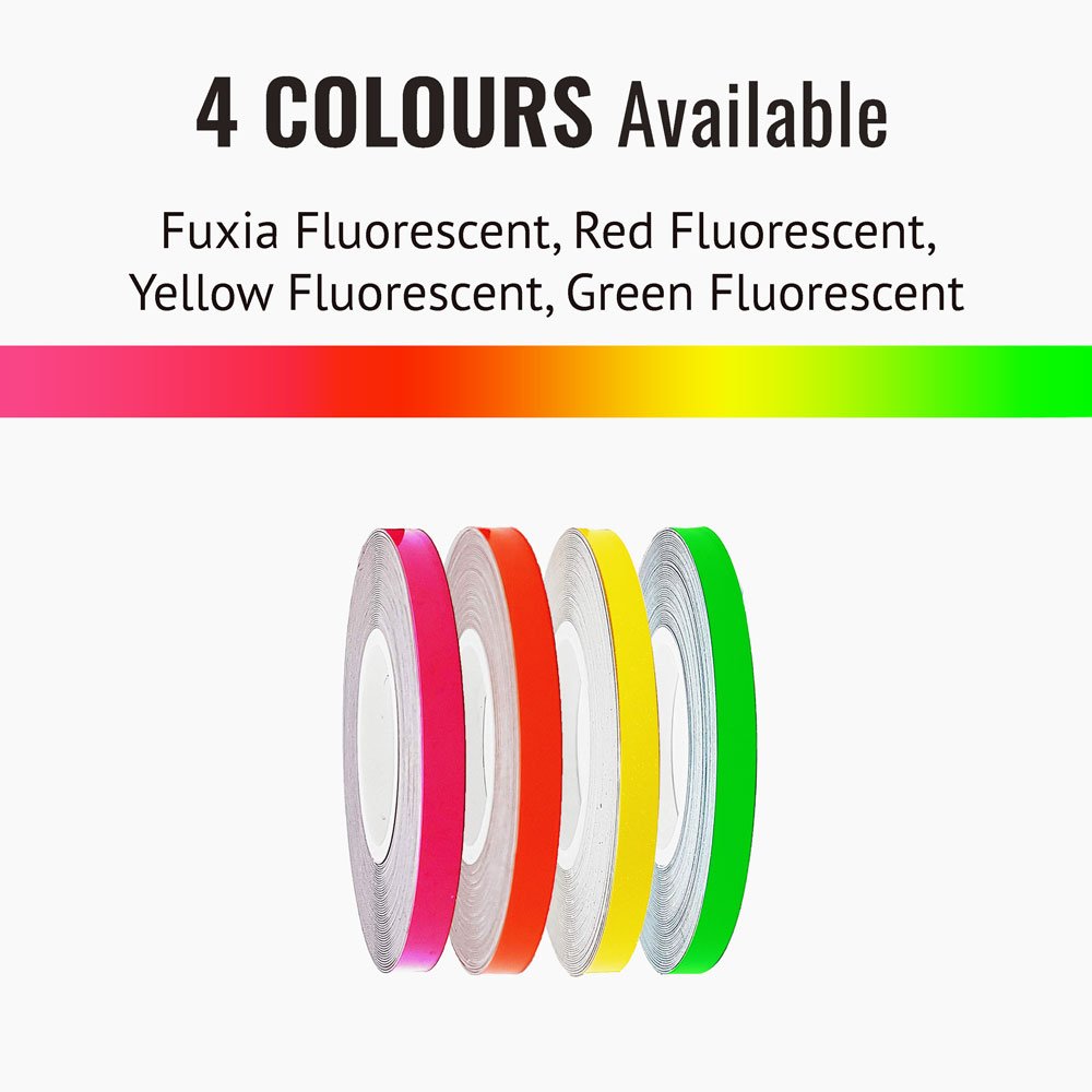 Strisce Adesive 4R Trim Stripes Rosso Fluo - 5 Mm X 10 Mt Per Auto E Moto - Foto 2