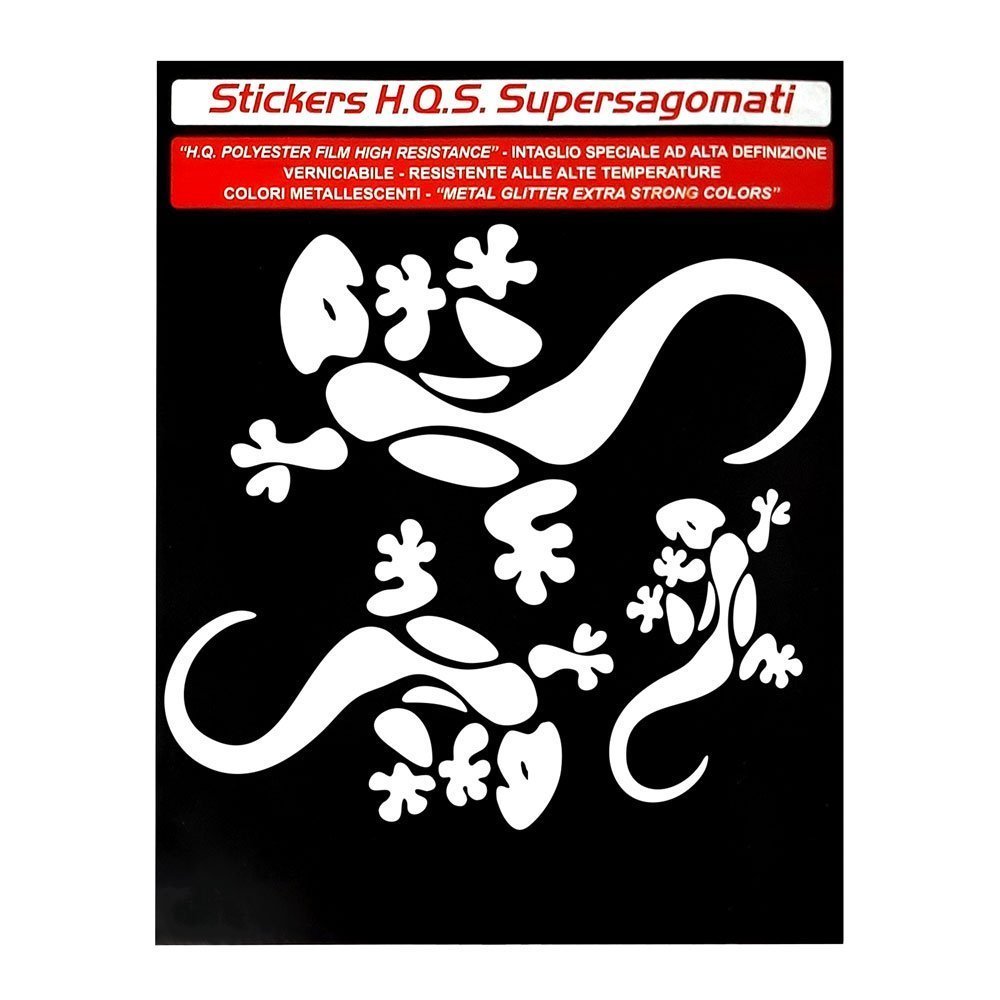 Pegatinas Casco Moto Set 2 Adh&eacute;sifs Tuning Gecko 02 Geko Gecko Custom Decals Set Auto Pegamento T7000