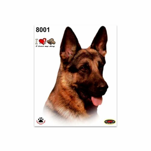 Adesivi Stickers Medi Cane Pastore Tedesco 13,5 x 16 cm