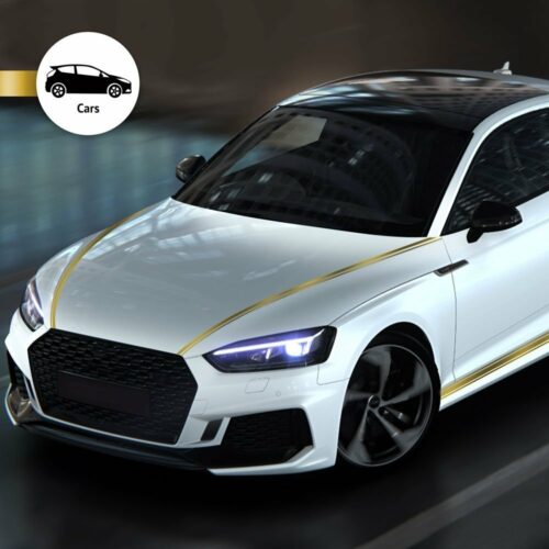 Trim Stripe Strisce Adesive per Auto, 2 Fili, Oro - immagine 6